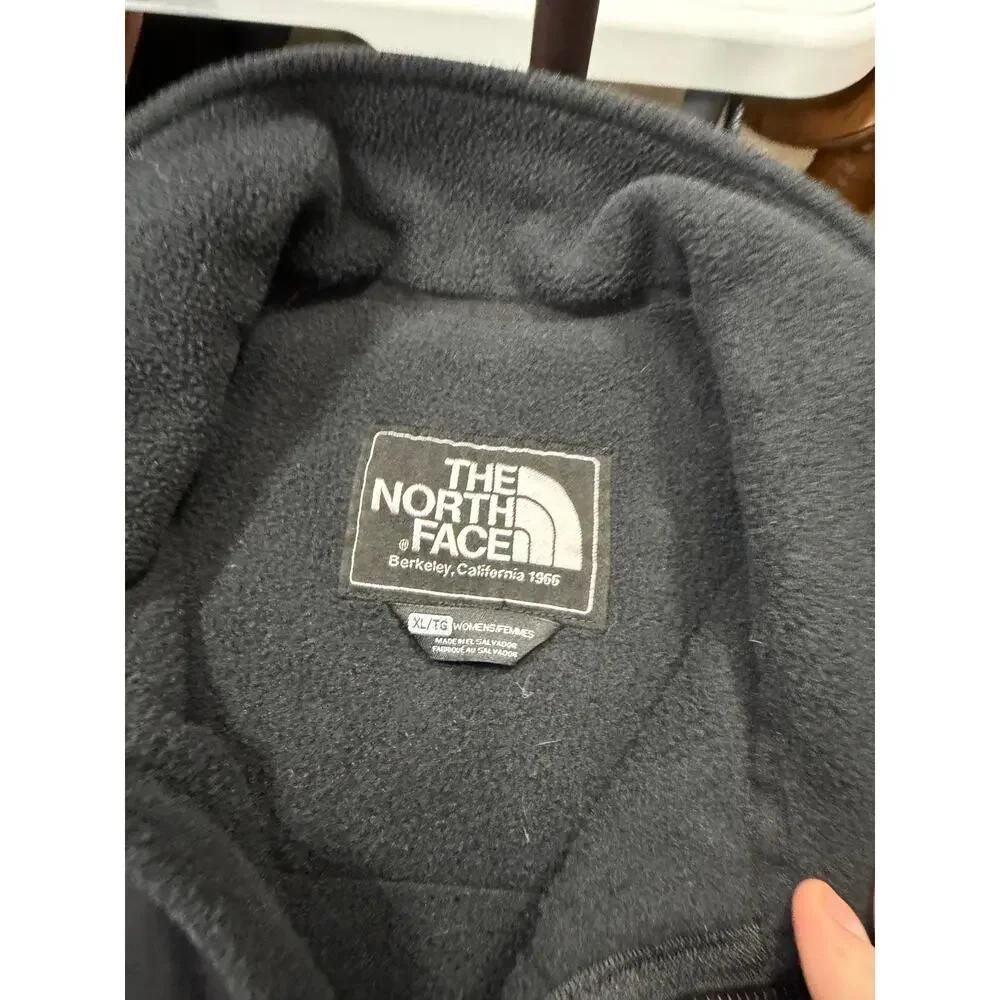 North Face Denali Fleece Jacket Black Womens XL Breast Cancer Edtn Full Zip - Picture 3 of 13